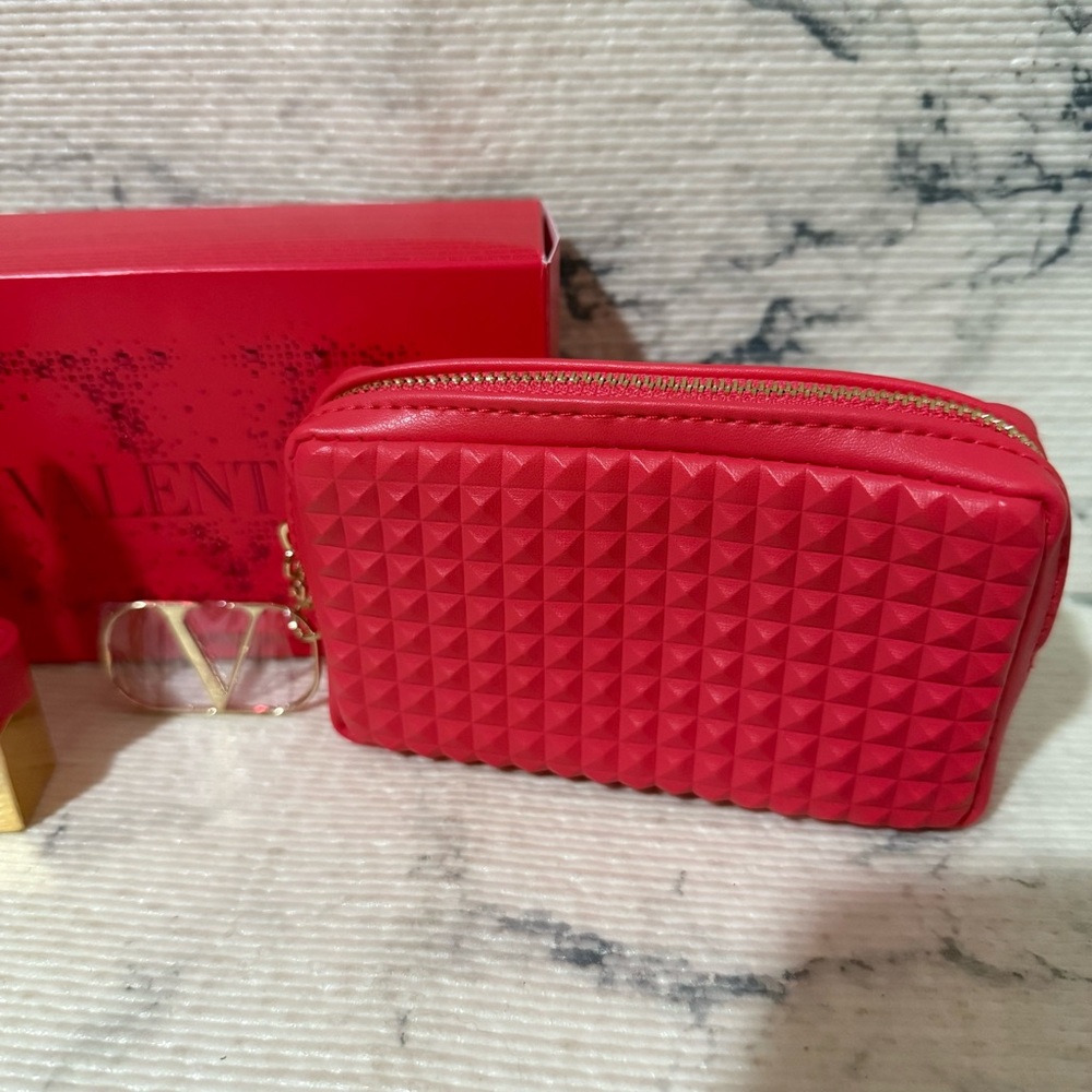 Valentino Full Size Nude and Red Lipstick Set with Mini Bag - Picture 12 of 15